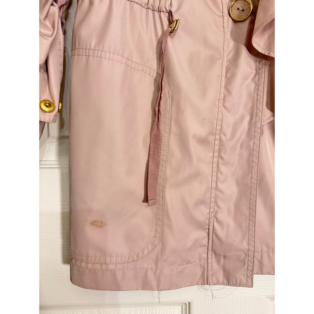 Tahari Blush Pink Ruffle Front Drawstring Jacket - Picture 2 of 7